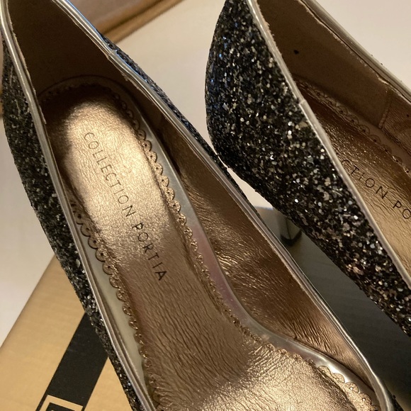 Black and Silver Peek Toe - Picture 6 of 10